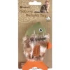 FLAMINGO Jouet pour chat vert/orange Natura Delight Poisson - 13 cm