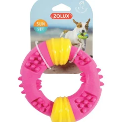 ZOLUX Jouet pour chien anneau Sunset 15 cm en TPR rose Ø 15 x 4,7 cm