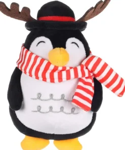 FLAMINGO Jouet pour chien coloris multicolore peluche de Noël manchot Figa - 13 cm