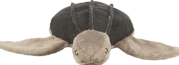 TRIXIE Jouet pour chien en tissu peluche coloris marron et beige tortue Hauke Be Nordic - 34 cm