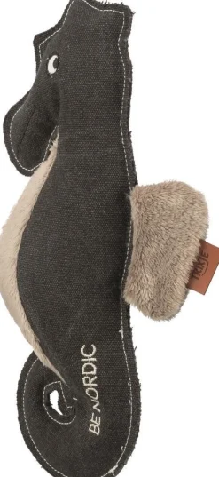 TRIXIE Jouet pour chien en tissu peluche coloris marron et beige hippocampe Ida Be Nordic - 32 cm