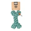 D ET D HOME Jouet pour chien forme os en corde bleu D&D Home Dente taille S - 19 cm