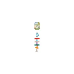 TYROL Jouet pour oiseaux échelle multicolore 23 cm