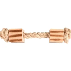 FLAMINGO Jouet pour rongeurs avec corde et 2 cubes en bois 16 cm