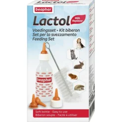 BEAPHAR Kit biberon + 4 tétines et 1 goupillon pour animaux