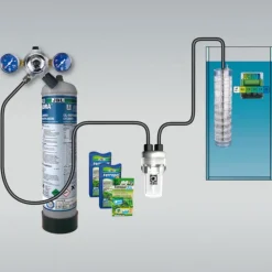 JBL Kit CO2 pour aquarium ProFlora u501, facile d'usage - - avec recharges disponibles