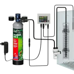 BLUE CORAL Kit CO2 professionnel, contrôleur CO2/pH, JBL ProFlora Set U