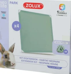 ZOLUX Kit d'extension pour Neopark Life du lapin coloris vert – 35,5 x 35 cm – x 4 plaques