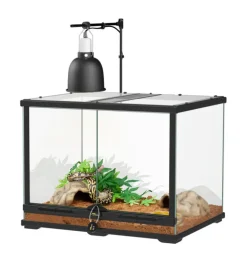 TERRATLANTIS Kit pour serpent juvénile coloris noir - 60 x 45 x 45 cm