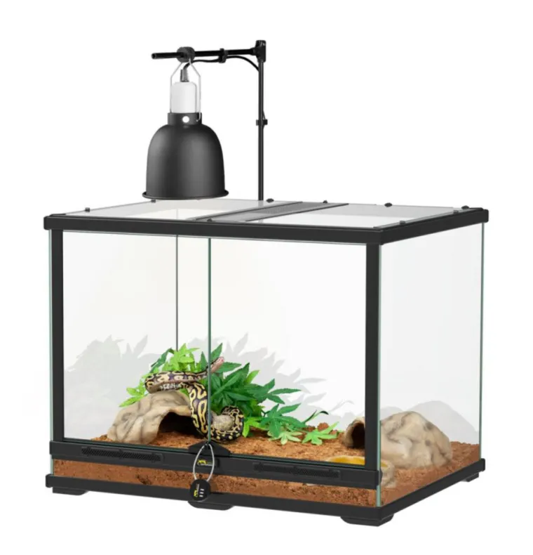 TERRATLANTIS Kit pour serpent juvénile coloris noir - 60 x 45 x 45 cm