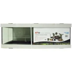 AQUAVIE Kit terrarium tortue terra 80 de 80 x 35 x 25 cm