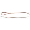 MARTIN SELLIER Laisse en cuir classique coloris marron 1,6x100 cm