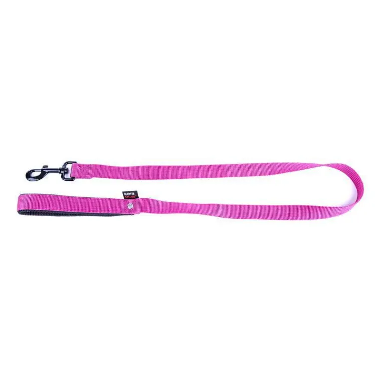 MARTIN SELLIER Laisse en nylon rose pour chien - 2,5x120 cm