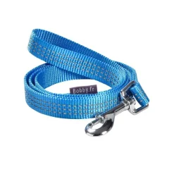 BOBBY Laisse pour chien coloris bleu en nylon tressé Safe – Taille S