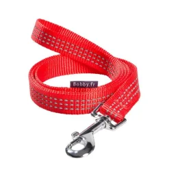 BOBBY Laisse pour chien en nylon tressé coloris rouge Safe 10 mm - Taille 10