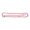 MARTIN SELLIER Laisse ronde 3 positions coloris rouge - 1,3x190 cm