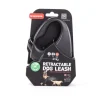 MARTIN SELLIER Laisse sangle avec enrouleur Instinct noire XS 3 m