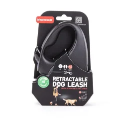MARTIN SELLIER Laisse sangle avec enrouleur Instinct noire XS 3 m