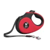 MARTIN SELLIER Laisse sangle rétractable rouge pour chien 3 m