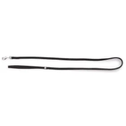MARTIN SELLIER Laisse tubulaire noire 120 cm