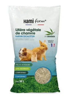 HAMIFORM Litière chanvre eucalyptus Closeau - 30 L