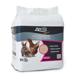 ZEN'LIT Litière de chanvre et cobiotex en sac de 7 kg