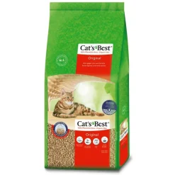 CAT'S BEST Litière végétale agglomérante pour chat et furet Cat’s Best Original 40 L - 17.2 kg