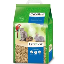 CAT'S BEST Litière végétale non-agglomérante pour chat, oiseau et rongeur Cat’s Best Universal 20 L - 11 kg