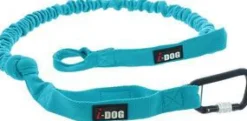 I-DOG Longe de traction pour chien puissant coloris bleu Canicross Opale ALM - 190 cm
