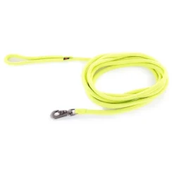 MARTIN SELLIER Longe ronde pour chien coloris vert citron 1,3 cm x 5 m