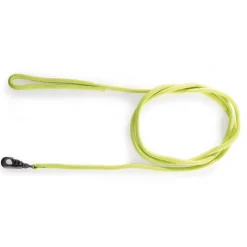 MARTIN SELLIER Longe ronde pour chien coloris vert citron 1,3 cm x 3 m