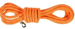 BOBBY Longe ronde pour chien coloris orange Walk – 10 mètres