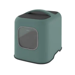 ROTHO Maison de toilette pour chat coloris vert de Gui Rhoto Biala - 44,3 x 39,50 x 51 cm