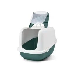 SAVIC Maison de toilette pour chat Nestor Nordic verte