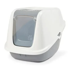 SAVIC Maison de toilette pour chat Nestor Giant coloris blanc en plastique