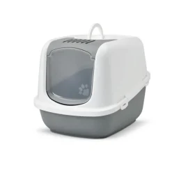 SAVIC Maison de toilette pour chat Nestor Jumbo Gris 66,5x48,5x46,5 cm