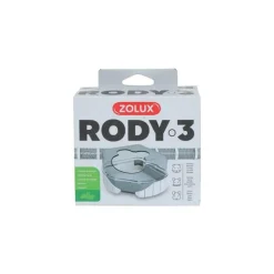 ZOLUX Maison de toilette pour les rongeurs en plastique coloris blanc Rody3 – 10,5 x 14,3 x 7 cm