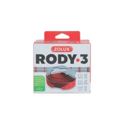 ZOLUX Maison de toilette pour les rongeurs en plastique coloris rouge Rody3 – 10,5 x 14,3 x 7 cm