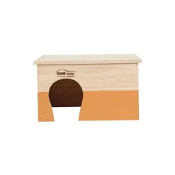 ZOLUX Maison en bois Home rectangle taille XL orange 35x28x20 cm