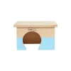ZOLUX Maison en bois Home rectangle S bleu clair 18x14x11 cm