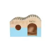 ZOLUX Maison en bois pour rongeurs coloris bleu Home - 29,70 x 18 x 20,30 cm