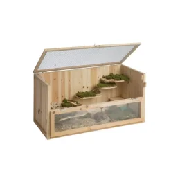 TRIXIE Maison pour rongeur en bois 2 niveaux – 100 x 50 x 50 cm