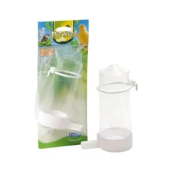 TYROL Mangeoire extérieure blanche pour petit bec Ø6xH15 cm