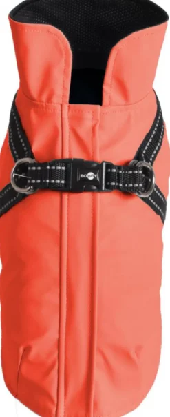 BOBBY Manteau pour chien coloris corail avec harnais intégré Tom - Taille 40M