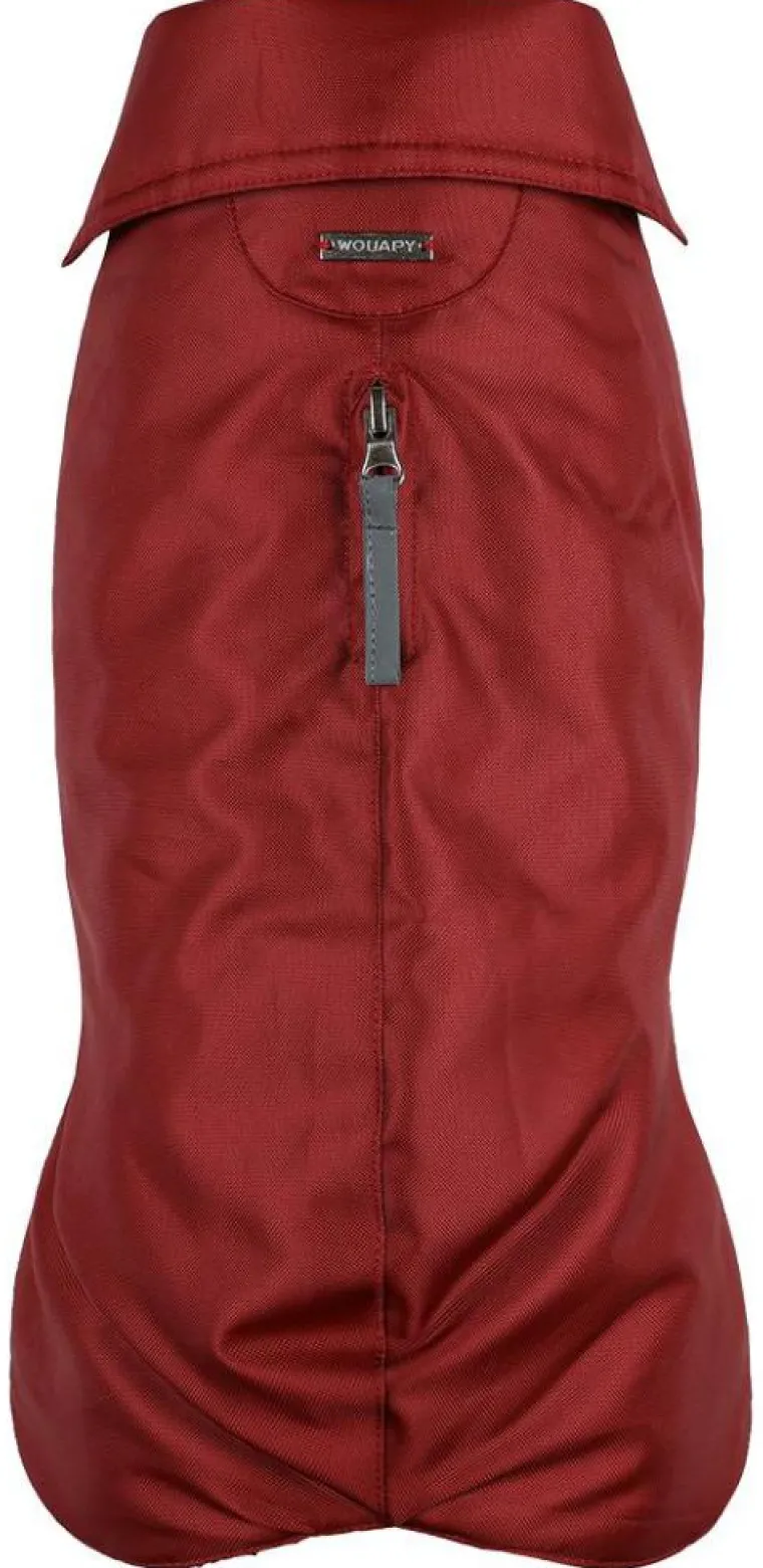 WOUAPY Manteau pour chien coloris rouge Imper - Taille 80