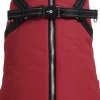 BOBBY Manteau pour chien coloris bordeaux avec harnais intégré Easy - Taille 48L