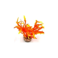 LABEO Massif d’algue assorti orange en plastique 8 cm