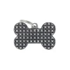 MYFAMILY Médaille bronx grand os pour chien décoration pyramides en métal