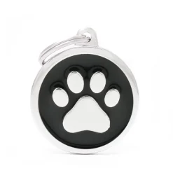 MYFAMILY Médaille classic grand cercle patte noire