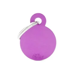 MYFAMILY Médaille en aluminium violet Basic petit cercle